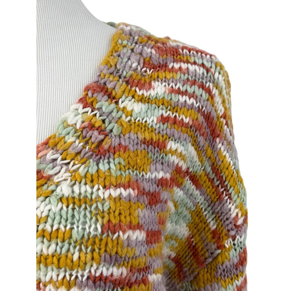 Wild Fable Multicolored Rhinestone Button Front Cardigan Knit| Boho Indie Sleaze - Picture 3 of 16